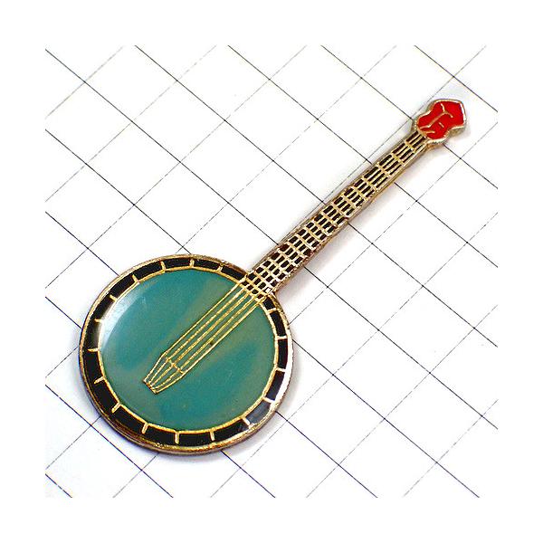ピンバッジ・バンジョー楽器カントリー音楽 BANJO SHELL ENGLAND