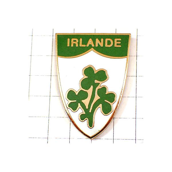 ピンバッジ・アイルランド三つ葉のクローバー紋章 RUGBY IRLANDE