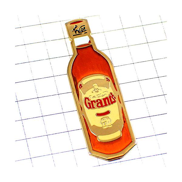 ピンバッジ・グラン酒ウイスキー瓶ボトル型 GRANTS SCOTCH WHISKY