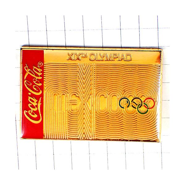 ピンバッジ・メキシコ大会コカコーラ五輪オリンピックスポンサー
