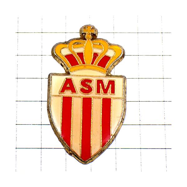 ピンバッジ・サッカーASモナコ王冠モナコ公国 ASM MONACO