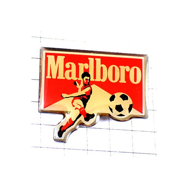 ピンバッジ・サッカー選手マルボロ煙草タバコ球ボール MARLBORO SOCCER