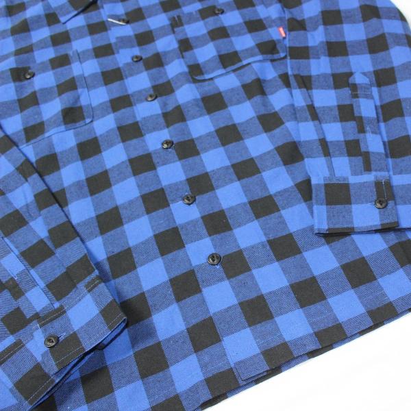BLUCO（ブルコ） OL-048-018 BUFFALO CHECK SHIRTS ブルー☆送料無料