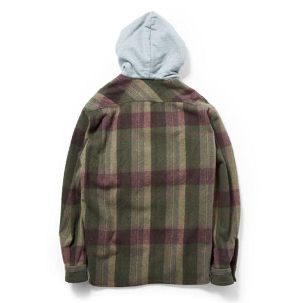 ☆セールプライス!! BLUCO(ブルコ)OL-049-020 HOOD NEL SHIRTS 全3色(ブルー・バーガンディ・オリーブ) pinsstore_049_5