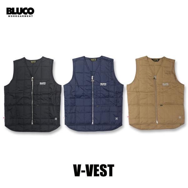 BLUCO（ブルコ） ☆セールプライス!!☆ OL-058-022 V-VEST 3色(BLK/KHK