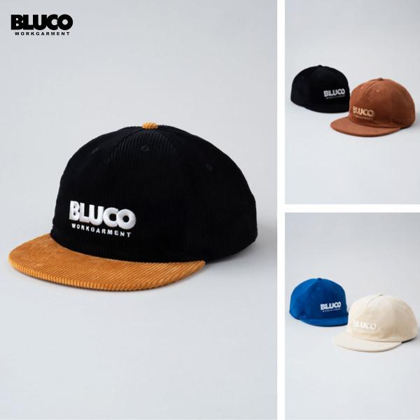 BLUCO(uR) OL-603-022 CORDUROY CAP -LOGO- 7F(BLK/BLUE/CML/IVO/BLK-MTD/IVO-GRN/NVY-WIN)