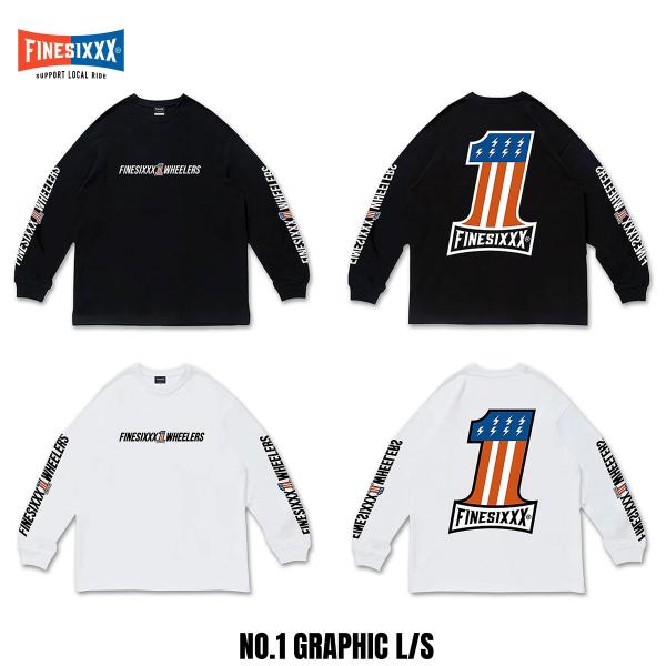 FINESIXXX ファインシックス 長袖 Tシャツ tee ブラック XL FINESIXXX ファインシックス ロンT ブラック FINESIXXX ファイン