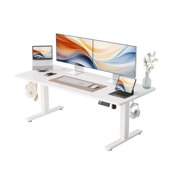 YIHAYO ローデスク 高さ46-72cm 昇降デスク 幅140cm 奥行き60cm