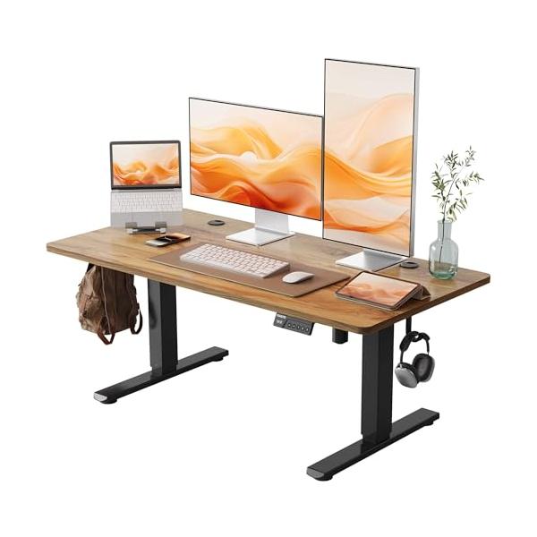 YIHAYO ローデスク 高さ46-72cm 昇降デスク 幅120cm 奥行き60cm 電動