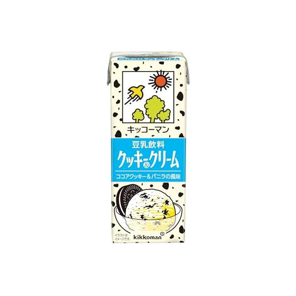 キッコーマン 豆乳飲料 クッキー&クリーム 200ml×18本
