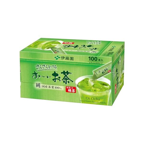 伊藤園 おーいお茶 抹茶入り緑茶 粉末 0.8g×100本 スティックタイプ