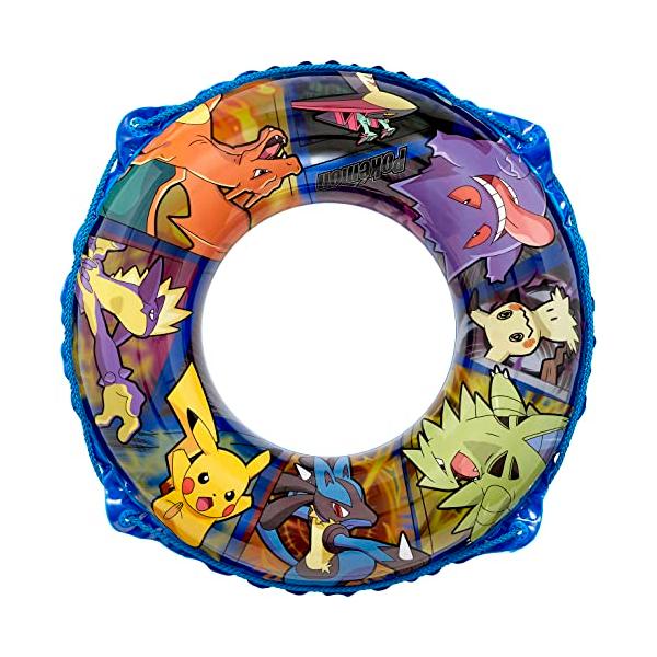 イガラシ ポケモン70cmウキワ ブルー(ロープ付き) 膨らんだ状態のウキワの内周は約95~100cm AHB-170V