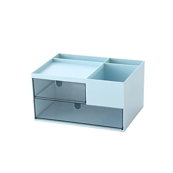 他サイト： 小物入れ 卓上収納ケース 組み合わせ自由 引き出し 収納 レターケース おしゃれ収納ボックス A5 化粧品 文房具 デスク収納 書類ケース (デの商品画像