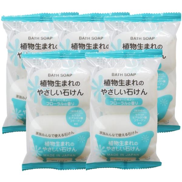 配送料無料 マックス 植物生まれのやさしい石けん 80g×2入 ×5個セット