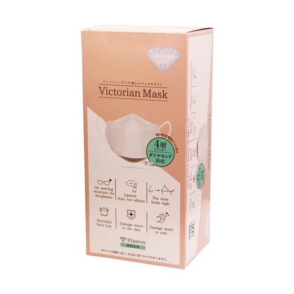 Victorian Mask 4層ラベンダーグレー 30枚入り×10箱　専用品 Victorian Mask [売り切れました] ヴィクトリアンマスク ラベンダー