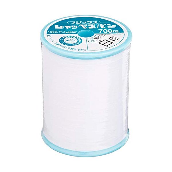他サイト： フジックス FUJIX シャッペスパン 普通地 用 ミシン糸 太さ 60番 700m巻 #401 白の商品画像