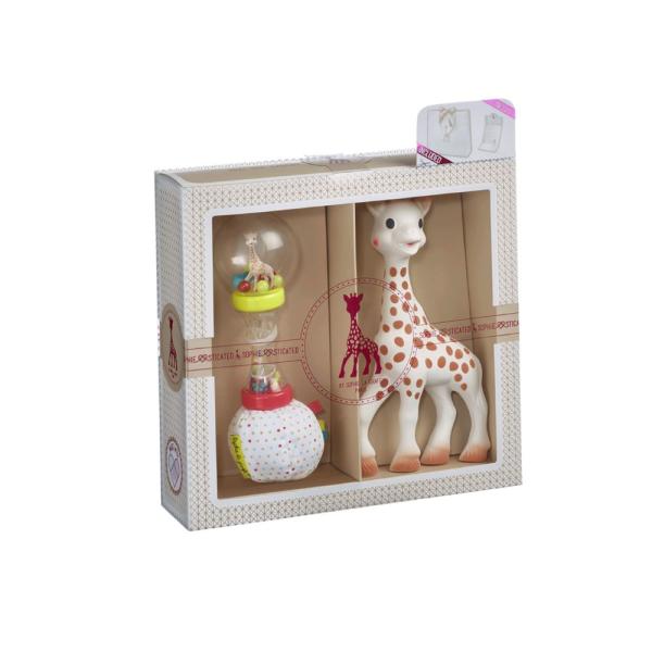 他サイト： キリンのソフィー 歯固め 歯がため おしゃぶり おくるみ 出産祝い 0歳児 おもちゃ ソフィスティケード・マラカスラトルセットの商品画像
