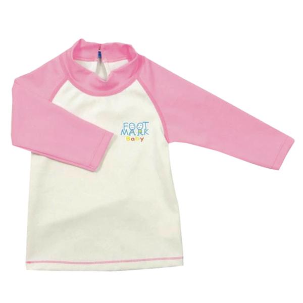 ロングスリーブのベビー水着です。屋外のプールや海で日焼け対策としてお子さまに着用していただけます。水着や水泳用キャップの製品で定評のあるフットマーク製品ですので、安心してお役立ていただけます。小さなお子さまとの水泳タイムをお楽しみください。...