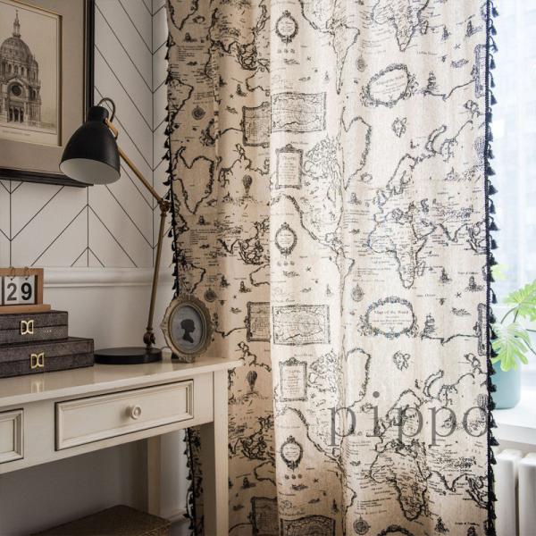 間仕切りカーテン 突っ張り棒付き ロング のれん 地図 柄 Ins風 簡約 おしゃれ 窓 ドア 仕切り 目隠し 穴不要 寝室 居間 階段 遮光 遮像 rqk Pippo 通販 Yahoo ショッピング