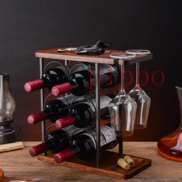 ワインラック ワインボトルホルダー ワインコップ 吊り下げ 組み立て簡単 積み重ね式 ワイン棚 6本入り インテリア おしゃれ 自宅 お店 飾り fxw Pippo 通販 井草快適ショップcape Craftsmen 吊り下げ木製ワインホルダーラック 最大ボトル6本のディスプレイ X X