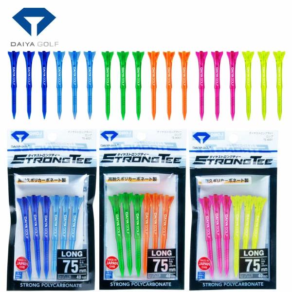 ダイヤ　ストロングティー　ロング　６本入り　 全長：７５mm　ティーアップ高：４０ｍｍ /DAIYA GOLF/ダイヤゴルフ　今平周吾プロ試合使用モデル
