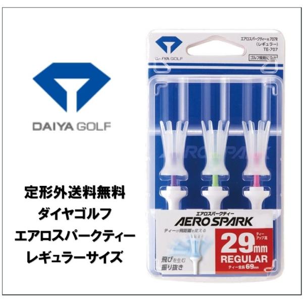 ダイヤ(DAIYA) ゴルフティー エアロスパークティー 707 レギュラー クリアー TE-707 2mvetro ダイヤゴルフ(DAIYA GOLF) ゴルフティー エアロスパークティー