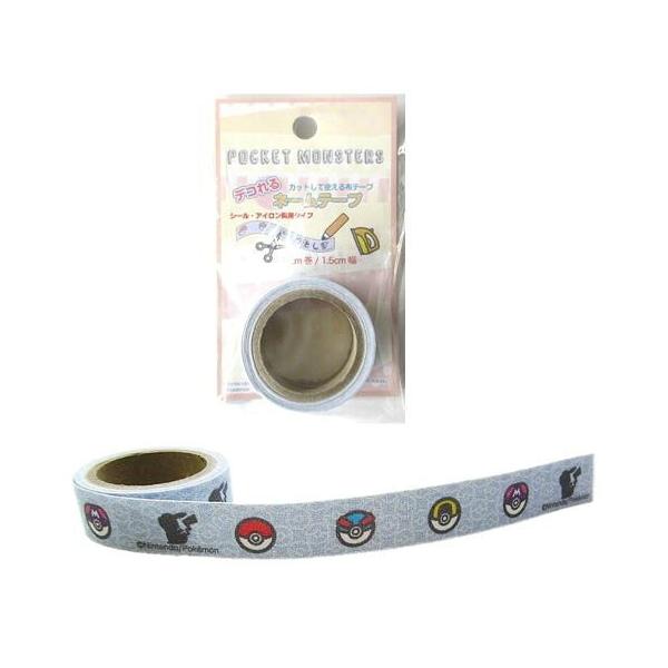 キャラクター デコれるネームテープ（ロングタイプ）・ポケットモンスター（モンスターボール） ING-PFT-002＜アイデア次第で色々使えます！＞キャラクターのワッペンやネームテープを製品に張り付けて販売することは法律上禁止されています。（...
