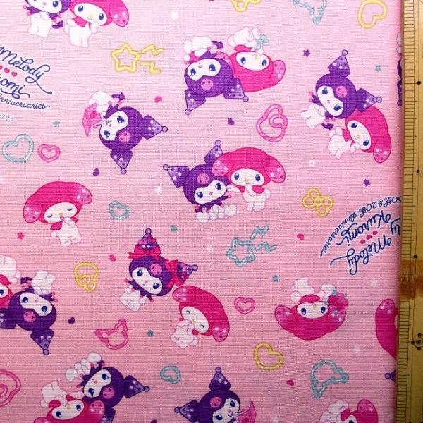 虹色花 クロミ マイメロ　キティ　3種セット sanrio マイメロディ＆クロミ ハート形缶バッジ3個セット