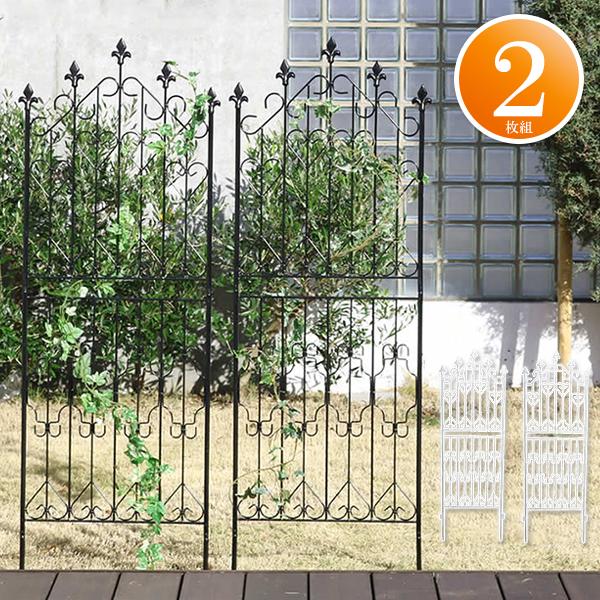 ガーデンフェンス アイアン フェンス diy おしゃれ 花壇 外構 柵 英国 古城風 上品 高級感 エレガント 目隠し アイアン フェンス 150 ロータイプ 2枚組