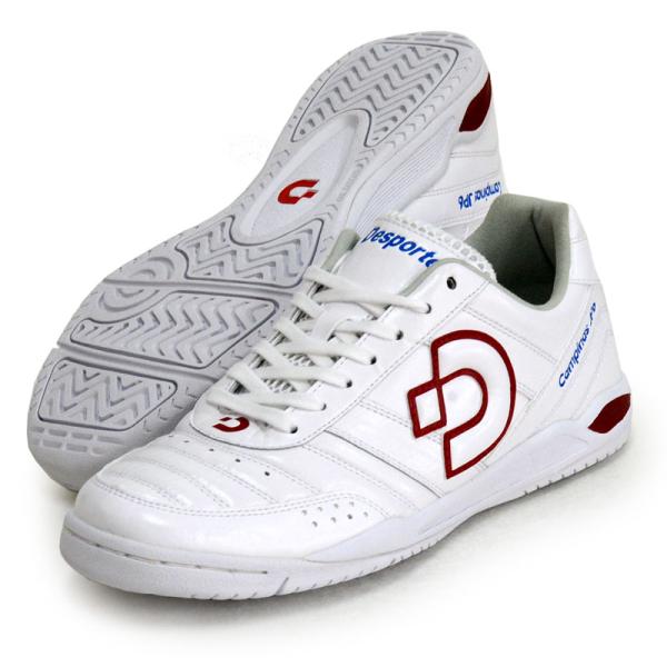 デスポルチ Desporte  カンピーナス JP 6  フットサルシューズ インドア用  24SS (DS2030-PW/RED) pitsports-annex_ds2030-pw-red