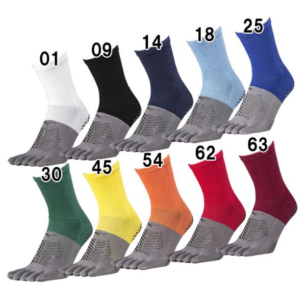 MIZUNO ゼログライドショートソックス両面にグリップ力を有する5本指ショートソックス■サイズ：18-21、21-23、23-25、25-27、27-29cm■カラー01：ホワイト09：ブラック14：ドレスネイビー18：サックス25：サー...