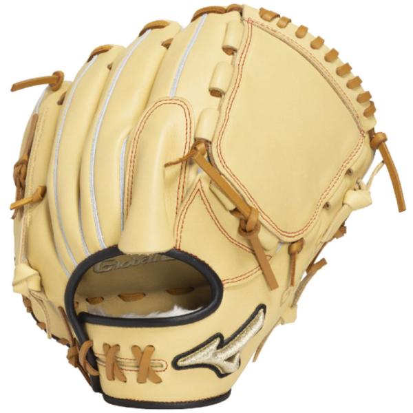 MIZUNO 少年軟式用 ジュニア軟式用 グローバルエリート プロフェッショナルセレクション 宮城型／サイズMプロモデル×こだわりの「軽量感・操作性」■カラー8009：ブロンド×ブラック■素材受球面／背面：クレストハイド（天然皮革：牛革）■...