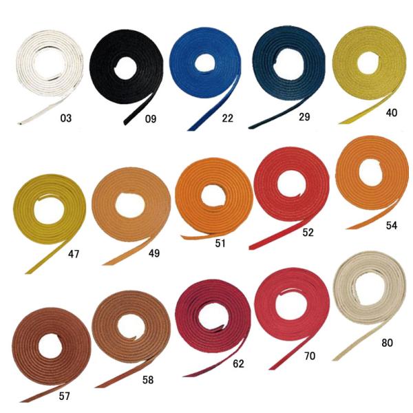 MIZUNO グラブ補修用革紐グラブ・ミットの補修用に！■素材：天然皮革(牛革)■中国製サイズ /約　長さ：150cm×幅5mm■カラー 03(シルバー芯通し)09(ブラック芯通し)22(ロイヤルブルー芯通し)29(Dブルー芯通し)40(ナ...