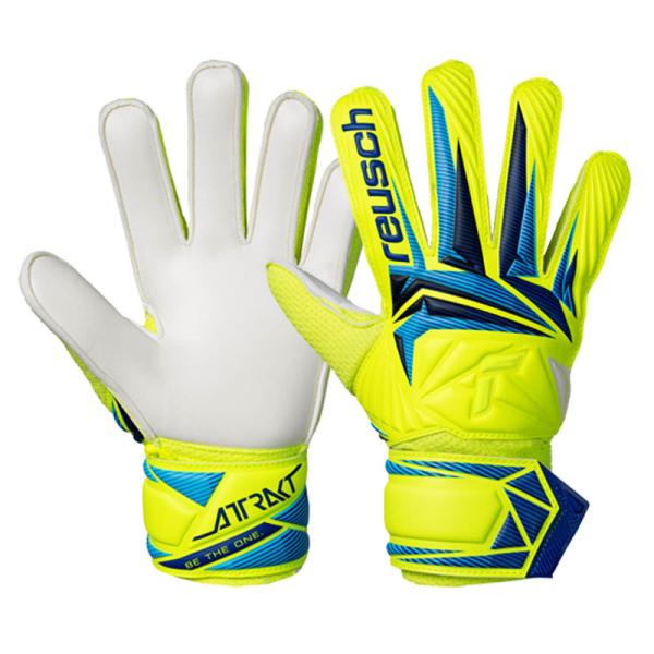 reusch アトラクト ソリッド ジュニア耐久性に優れ、ハードグランド含め全てのグランドでの使用に適しています。■パーム:ロイシュソリッド■カット:エクスパンスカット■カフ:オープンカフ■サイズ：4〜7■カラー：(2005)セイフティイエ...