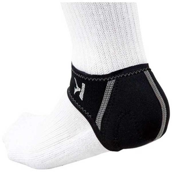 他サイト： ミズノ MIZUNO サポーター(カカト用 両足入リ)(ジュニア) (03ブラック) バレーボール サポーター 一般用 (50ms10003)の商品画像