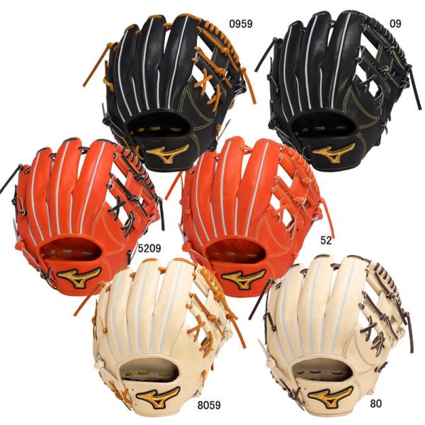 [美品]Mizuno Pro グローブ premium selection 2024モデル】ミズノプロ クラシック 硬式 グローブ グラブ 内野手用 右