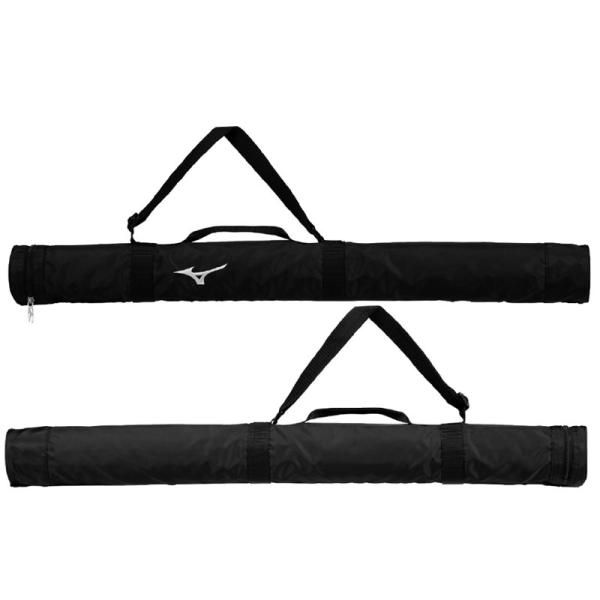 ミズノ バットケースJr.(1本入れ) 軽量バットケース1本入れ本入れジュニア■素材：ポリエステル（裏加工PU）■サイズ：L83×W8×H8cm■容量：1本入れ■カラー:09：ブラック■質量:約150g■原産国：中国製