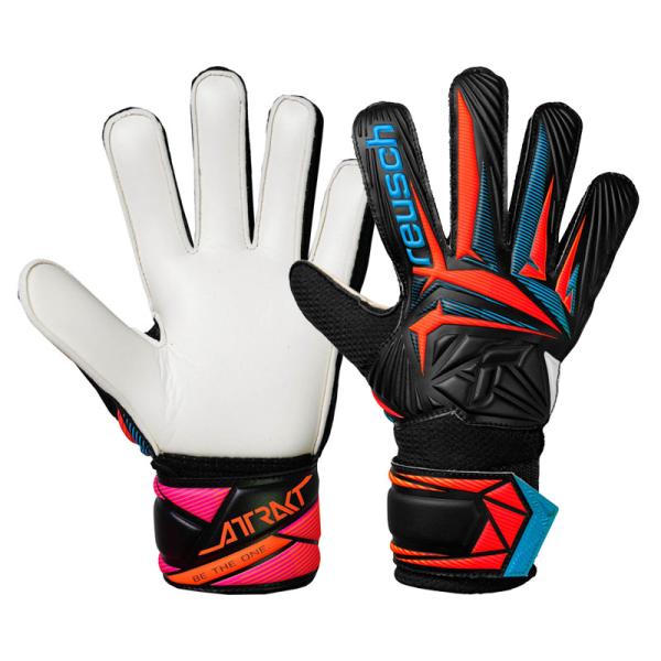 reusch アトラクト ソリッド ジュニア耐久性に優れ、ハードグランド含め全てのグランドでの使用に適しています。■パーム:ロイシュソリッド■カット:エクスパンスカット■カフ:オープンカフ■サイズ：4〜7■カラー：(7090)ブラック/アク...