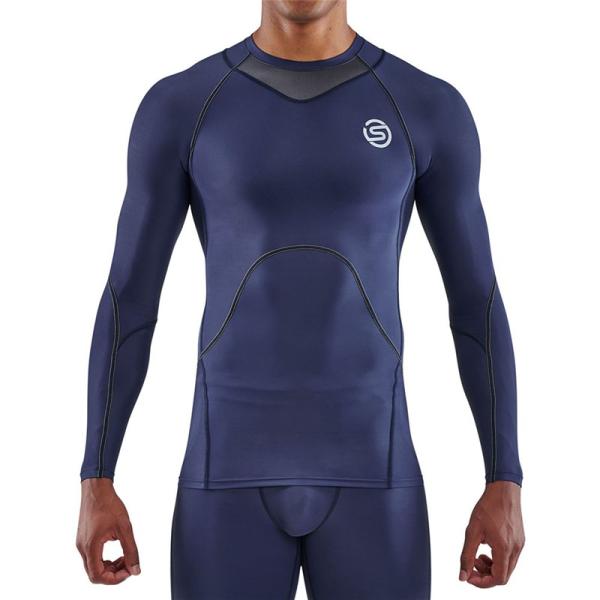 skins(スキンズ) S-3 MENS TOP L/S ボディケアストレッチシャツ (18121310-098) skins(スキンズ) S-3 MENS TOP L/S ボディケアストレッチシャツ