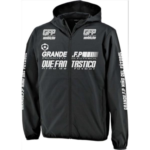 グランデ grande GRFPドライストレッチZIPパーカーJKT フットサルピステシャツ (gfph21505-0901) グランデ grande GRFPドライストレッチZIPパーカーJKT フットサル
