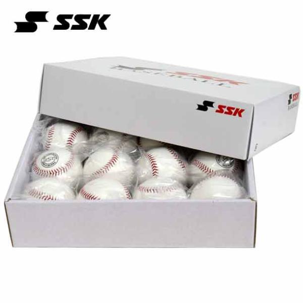 SSK 硬式練習球 1ダース（12個入）SSKの刻印の練習球。1ダース（12個入）■練習球■ホワイト■天然皮革（縫い糸：綿）
