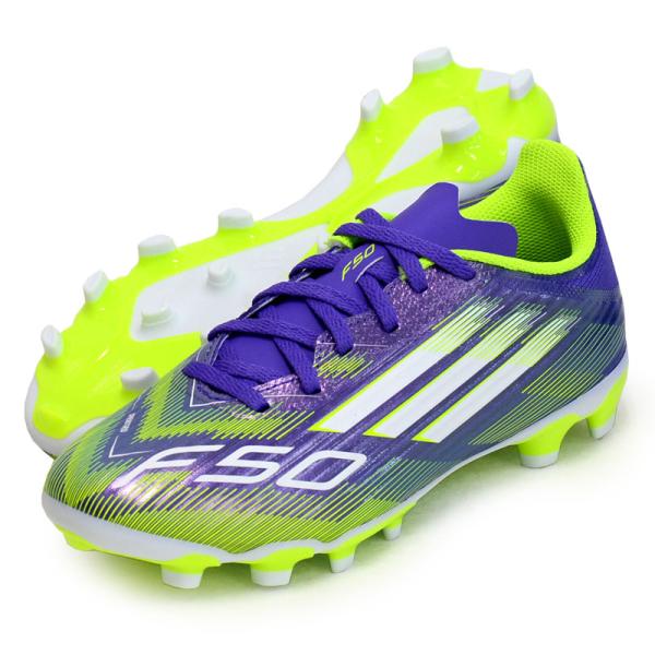 ⭐️新品未使用⭐️アディダス　サッカースパイク F50 アディダス F50 LEAGUE MG J サッカー スパイク ジュニア Purple