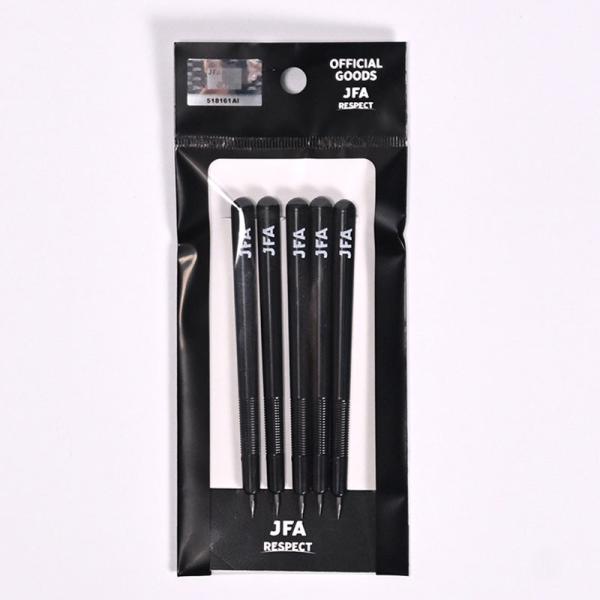 JFA RESPECT レフェリーペン(5本セット) JFAオリジナルの審判グッズが登場■素材：HIポリスチレン、HB黒芯■サイズ：約W7×H95mm■製造国：中国