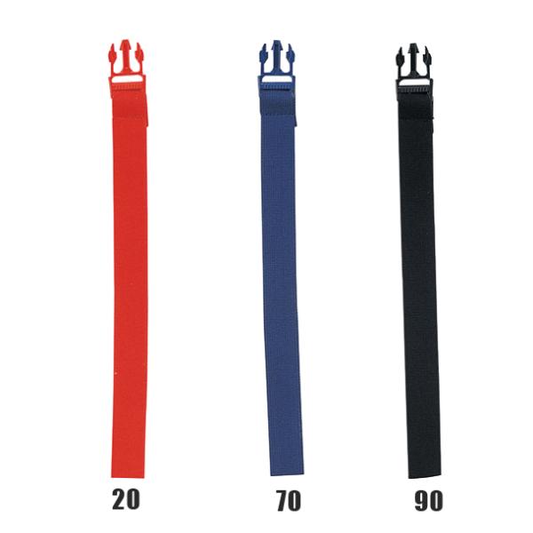 カラー： （20）レッド （70）ネイビー （90）ブラック ●ワンタッチバックル（8本入り）