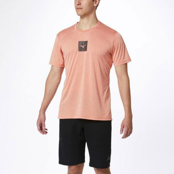 ミズノ MIZUNO Tシャツ(メンズ) (63シャーベットオレンジ) トレーニングウェア(メンズ) Tシャツ (32MA0011)