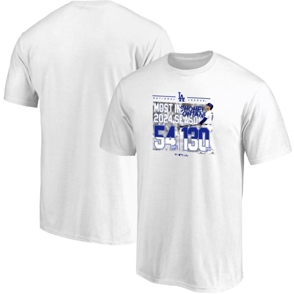 ドジャース 大谷翔平 ナショナルリーグ 2024 ホームラン王＆打点王 獲得記念 キッズ Tシャツ 野球 JR ジュニア 24AW(ML01-24FW-0008)