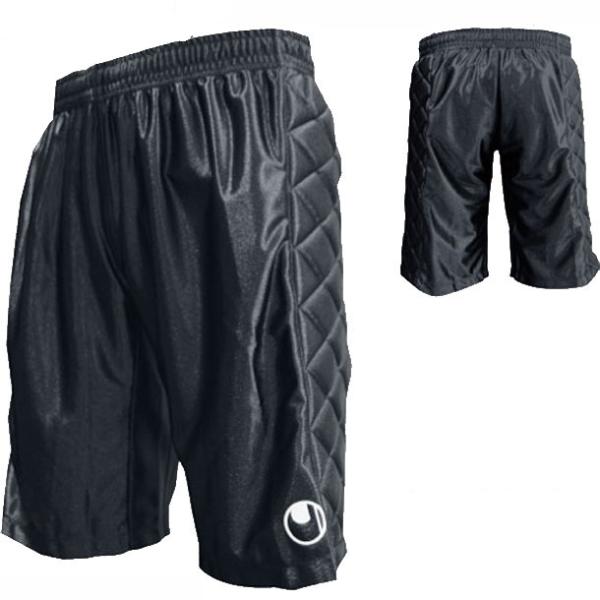 uhlsport GK プラクティスパンツ吸汗速乾性に優れた定番のショートパンツ。ヒップサイドパット付。スコッチガードＴＭ吸湿加工。 ●ヒップサイドパッド付●スコッチガードTM吸湿加工 ●股下:30cm(Lサイズ)●素材:ポリエステル、パッ...