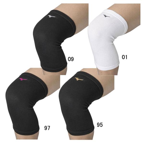 MIZUNO 膝サポーター(パッド無/1個入り)(バレーボール)  ユニセックス パッド無しのひざレギュラー丈タイプです。（旧品番：V2MY8021）■素材本体：ポリエステル、綿、ゴム、その他■サイズフリー（総丈27.5cm）※サイズ目安（...