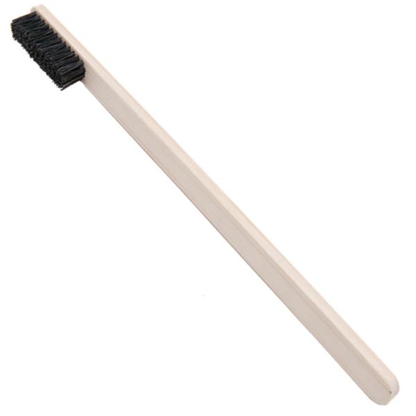 ガツ落ち!!ブラシ歯ブラシタイプ歯ブラシサイズの豚毛ブラシ。細かいところの汚れ落としとして威力を発揮。■サイズ： 1.3×20cm■素材： 豚毛〈黒毛〉・合竹■made in JAPAN