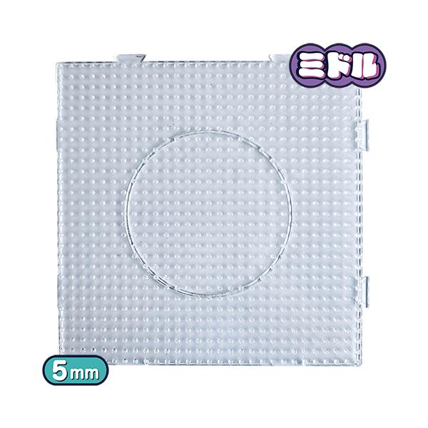 ■ 商品説明 ■ 種類：ミドル（5mm）アイロンビーズ用ペグボードサイズ：連結タブ含む 約 14.5 × 14.5cm （29  ×  29 ピン）カラー：半透明形状：ラージ スクウェア数量：1枚ボードに連結タブがあるので、同じペグボードを...